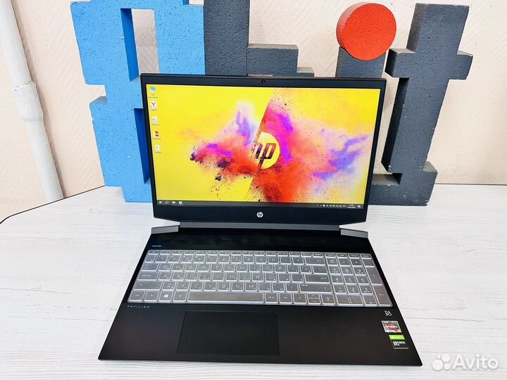 Игровой ноутбук hp GTX 1650 ti ryzen 5-4600