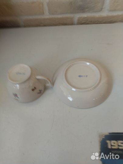 Чашка с блюдцем винтаж