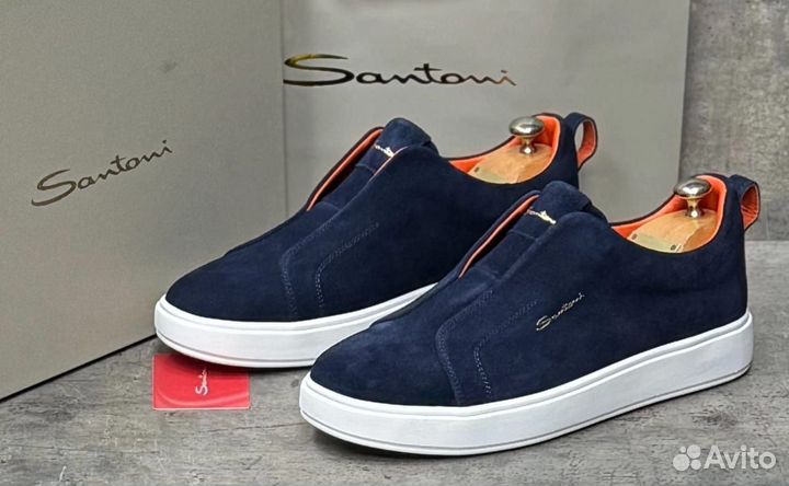 Слипоны мужские Santoni