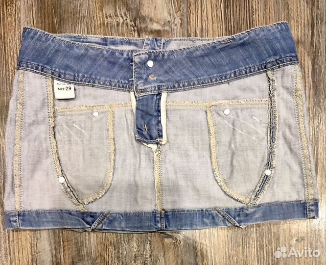 Джинсовая мини-юбка 40 р (29)