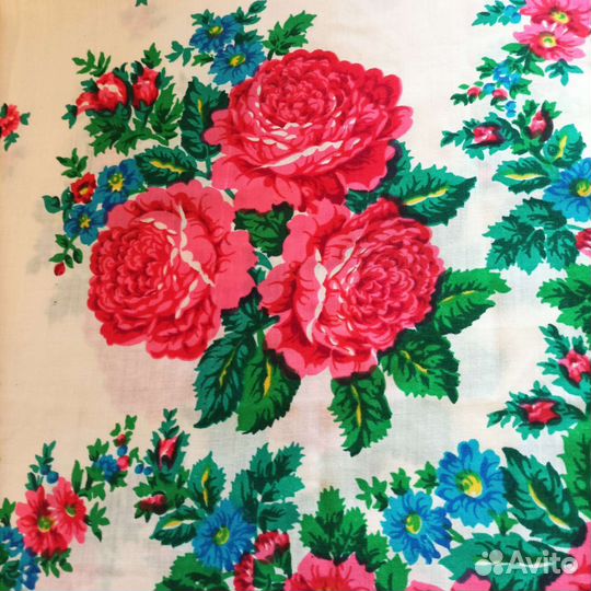 Павлопосадский платок старинный