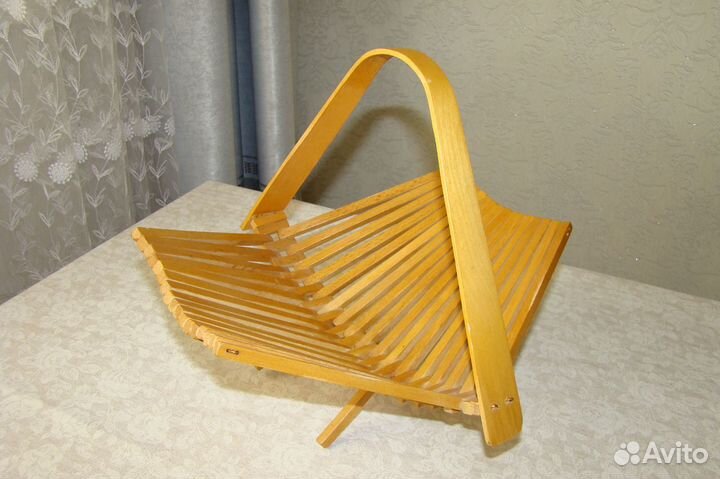 Фруктовница из дерева складная