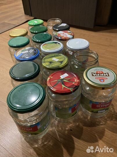 Банка стеклянная 0,5л, 0,7л,1л, 3 л