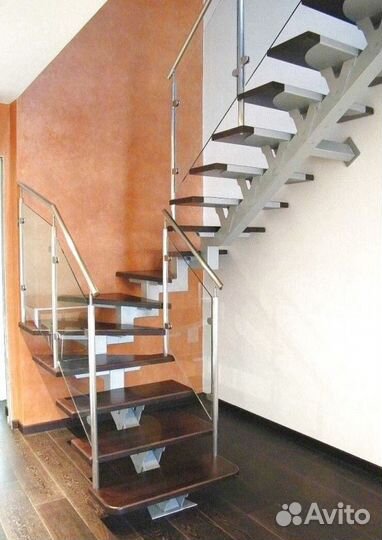Забежная лестница с установкой