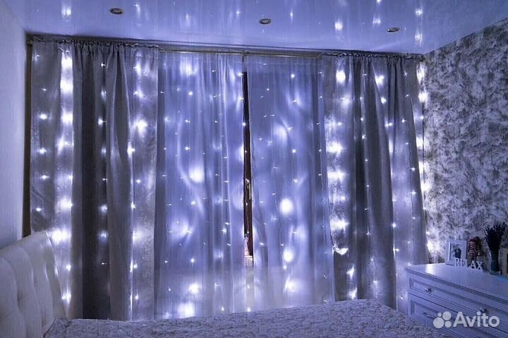 Гирлянда штора (8 режимов)