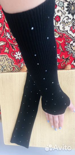 Перчатки женские длинные