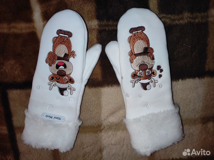 Варежки женские теплые