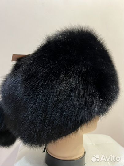 Шапка зимняя из меха песца новая