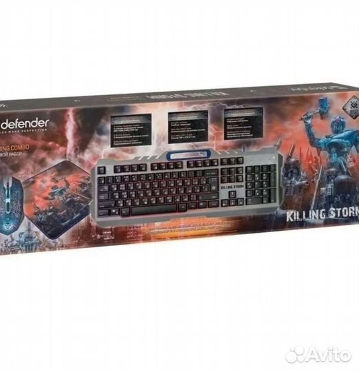 Набор Игровая клавиатура+мышь+коврик