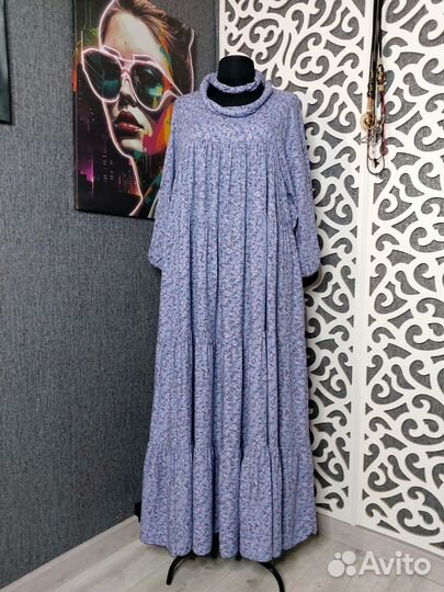 Платья хомут оверсайз до 62р