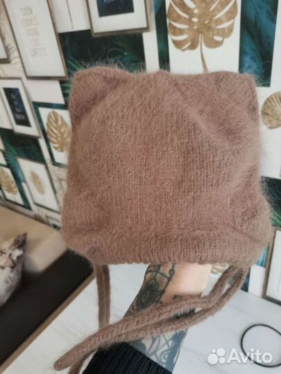 Шапка, чепчик зима из шерсти норки