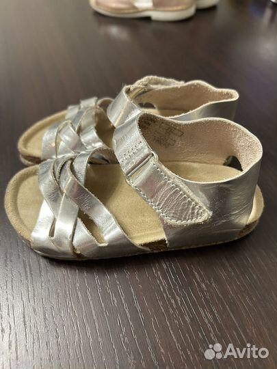 Сандалии для девочки 22 размер zara