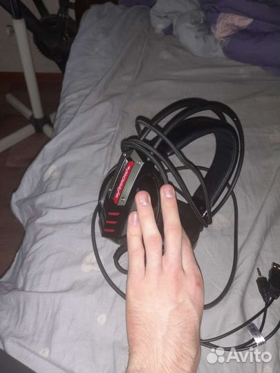 Игровые наушники с микрофоном oklick