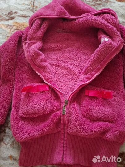 Теплая кофта для девочки