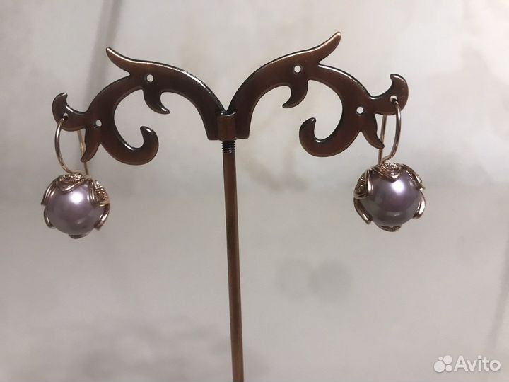 Серьги с жемчугом