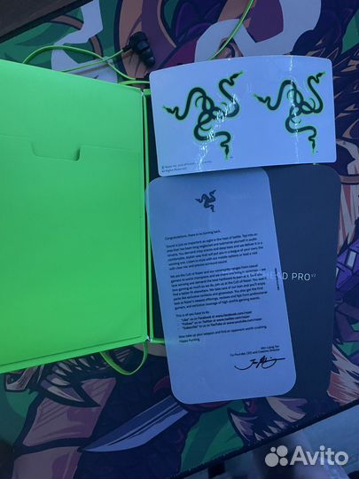 Наушники razer hammerhead pro v2 оригинал