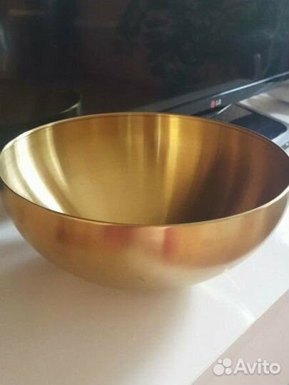 Салатник. Миска золото. Большая