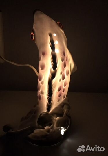 Фарфоровая статуэтка ночник Рыба