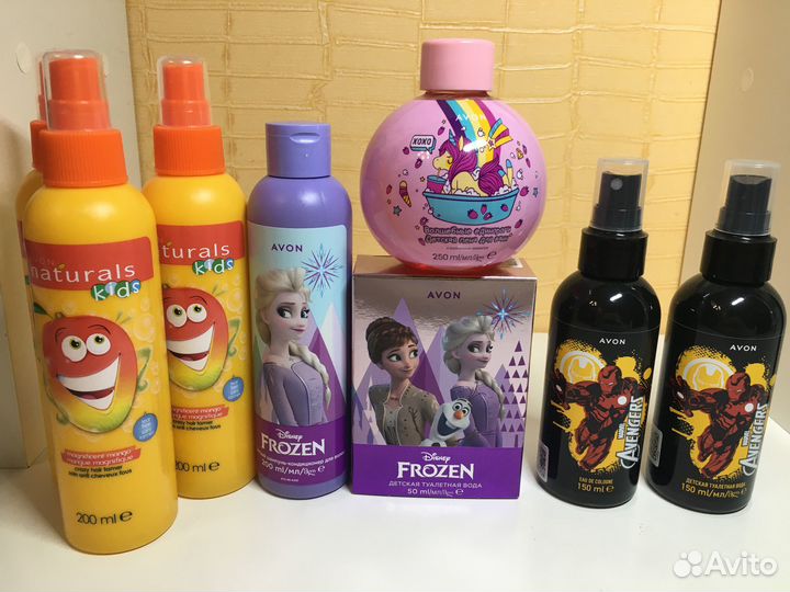 Детские спреи, пены и туалетная вода Avon