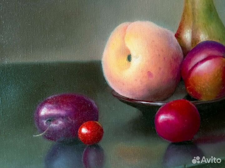 Картина маслом натюрморт с фруктами