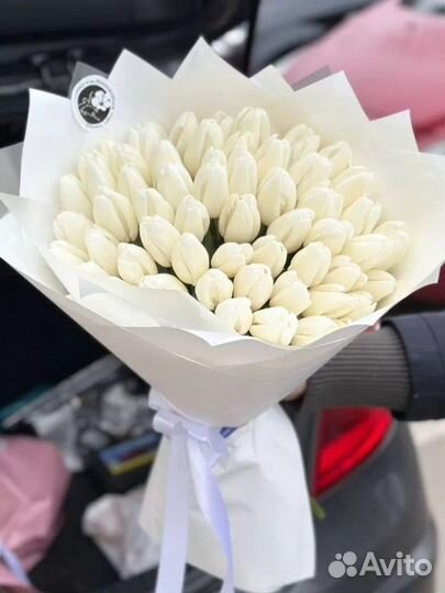 Тюльпаны 39 59 101 штука букет