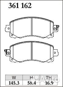 Dixcel Колодки ES перед subaru Forester (SK), XV