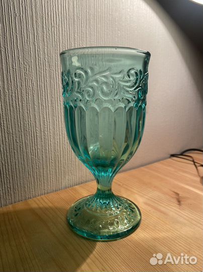 Бокалы кубки из гранённого стекла