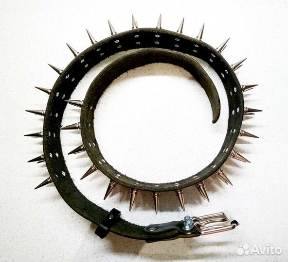 DIY Кожаный ремень / пояс с длинными шипами 25 мм