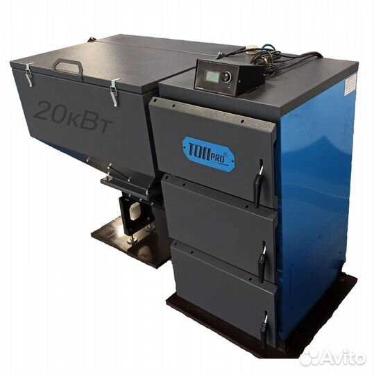 Котел твердотопливный автоматический топpro 20