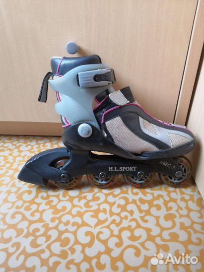 Детские регулируемые ролики + 2 доп. защиты