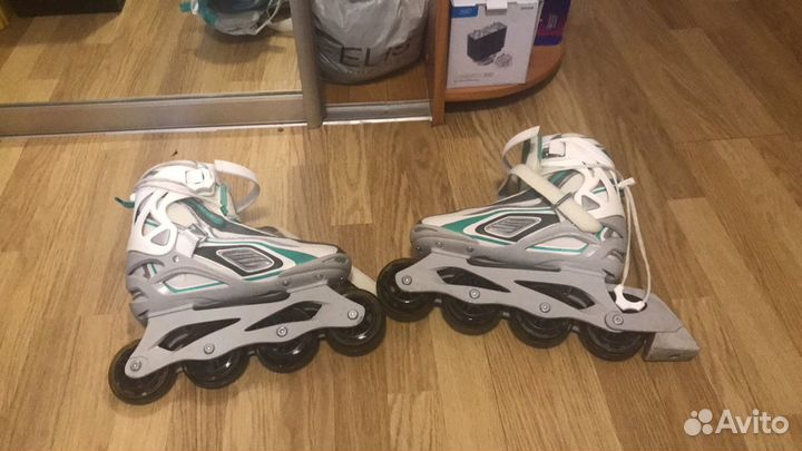 Роликовые коньки RE:action B304W + защита
