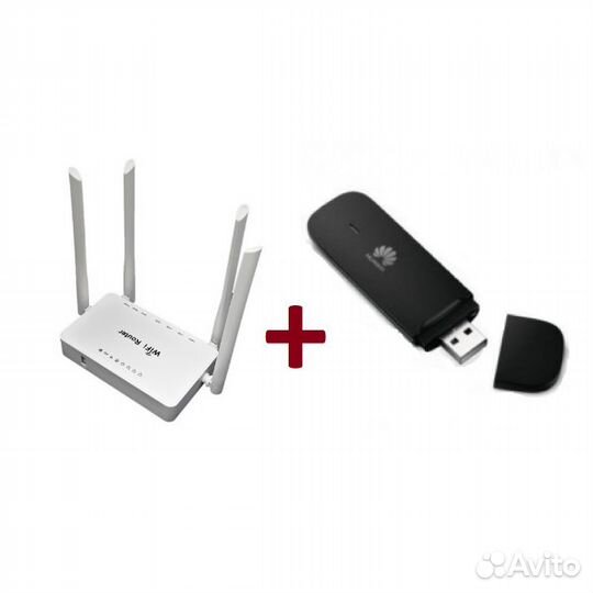 Роутер 4G, USB-WiFi ZBT WE1626 +безлимит 180