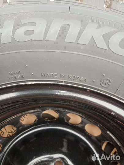 R14 Hankook Winter I'Pike RS W419 195/70, PCD 4x100 DIA 56.6