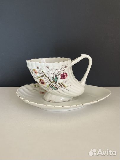 Чайная пара. Кузнецов. Рог изобилия. Дулево