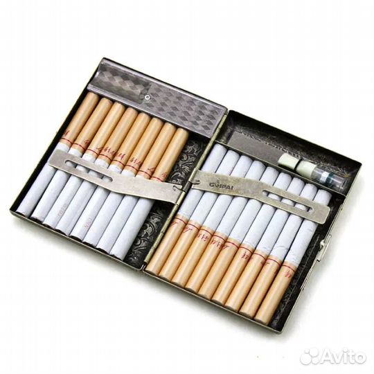 Портсигар с зажигалкой USB Винтаж