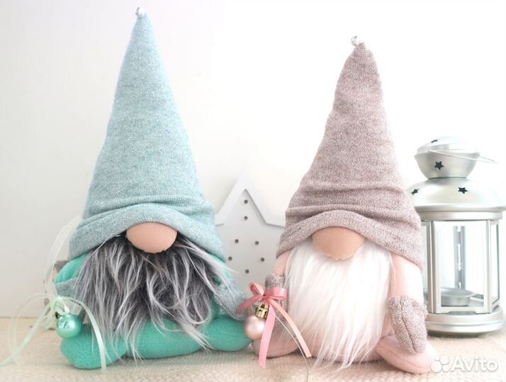 Интерьерный уютный гном подарок на новоселье