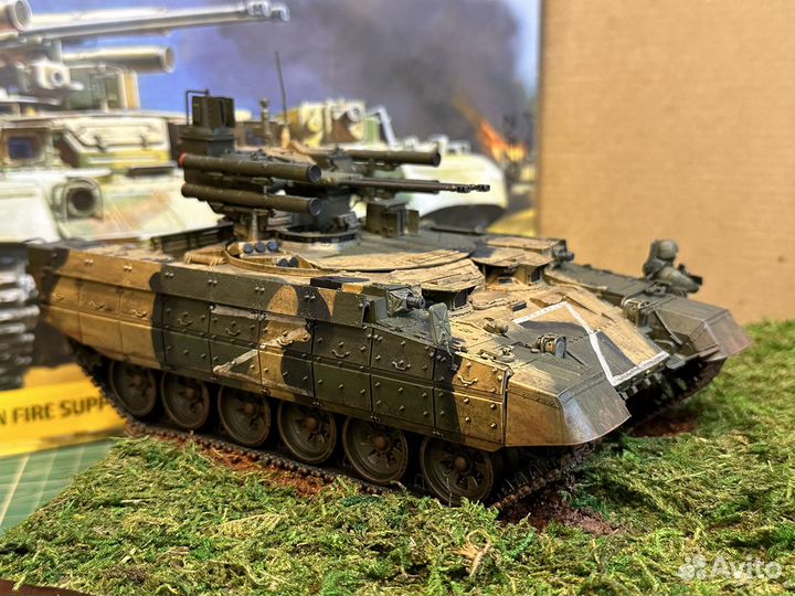 Диорама бмпт Терминатор с пехотой