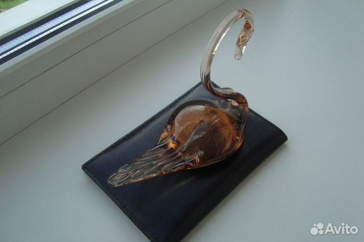 Сувенир Лебедь стекло СССР