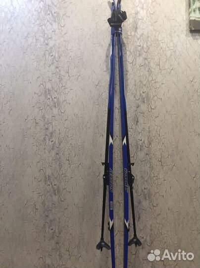Беговые лыжи+палки+крепления