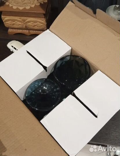 Фужеры Бокалы из цветного стекла по 250 мл Наборы