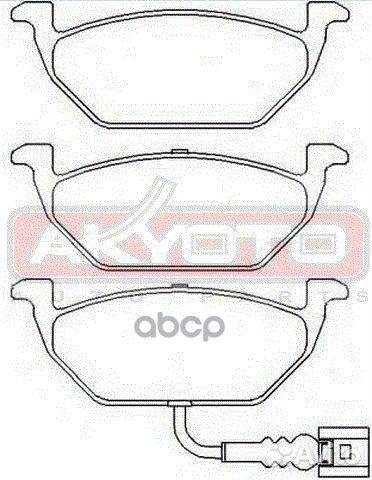 Колодки тормозные дисковые передние skoda octav