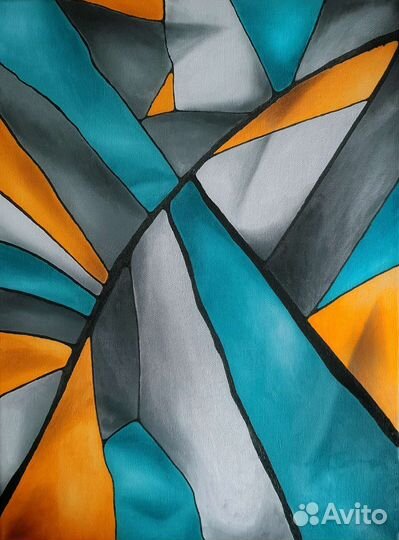 Абстрактная интерьерная картина Холст масло 30х40