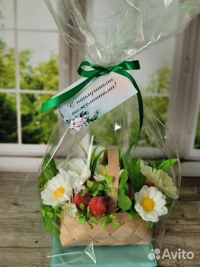 Букет цветов из мыла