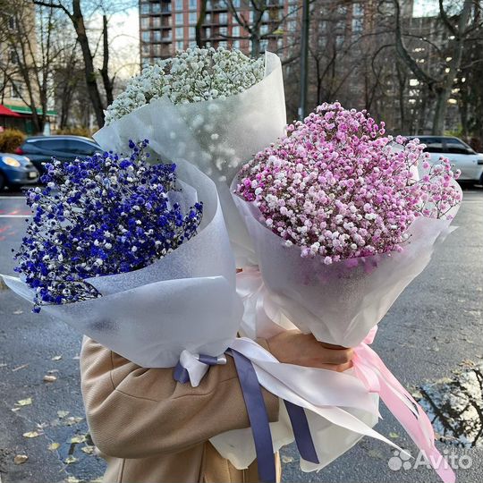 Букеты-Комплименты из Гипсофилы