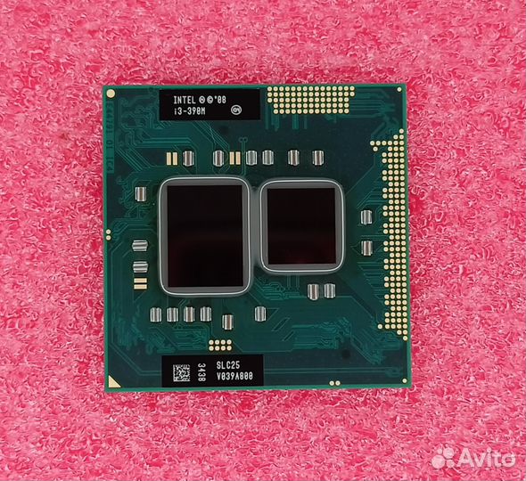 Процессор ноутбука Intel Core i3-390M (Socket G1)