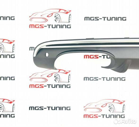 Диффузор на Audi Q5 08-16 гг. SQ5 для S-line