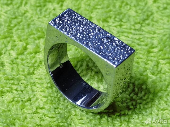 Мужская серебряная печатка