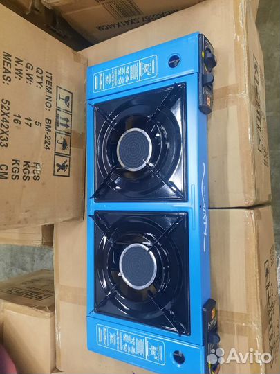 Портативная 2-ухконфорочная газовая плита 