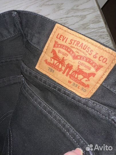 Джинсы мужские черные Levis 751