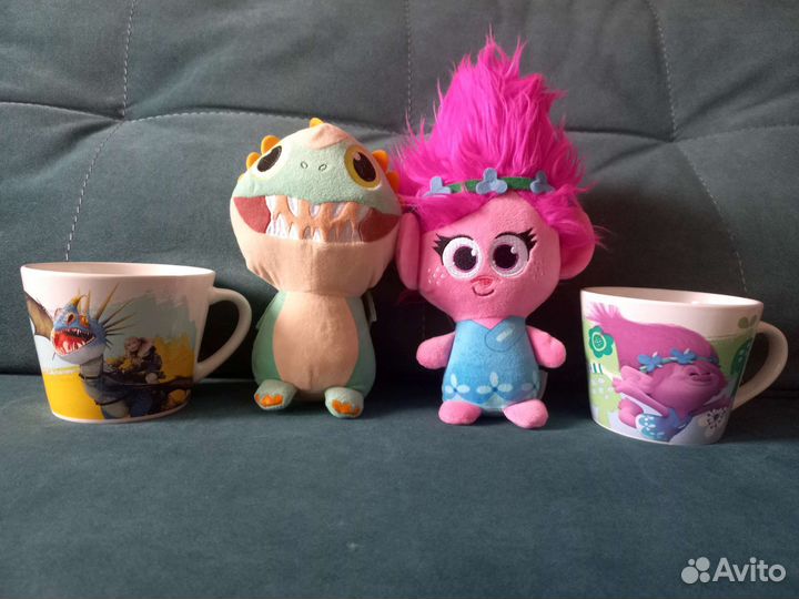 Игрушка в кружке тролль Розочка